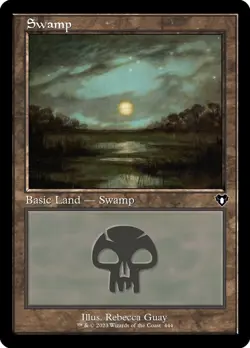 MTG Swamp (444) ** Commander Masters ** English - Image 1