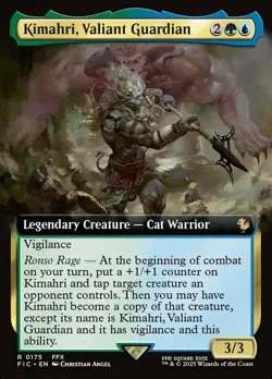 Mint/Near-Mint, English - 1 x MTG Kimahri, Valiant Guardian - Extended Art Comma - Image 1