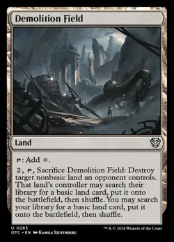 MTG Demolition Field ** Outlaws of Thunder Junction Commander ** English - Image 1