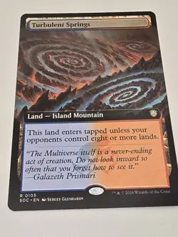Turbulent Springs (Extended Art) Commander: Secrets of Strixhaven Regular - Image 1