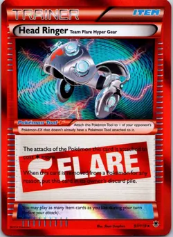 Pokemon Head Ringer (Team Flare) 97/119 Phantom Forces Holo Rare LP - Image 1