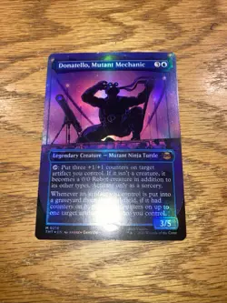 Donatello, Mutant Mechanic (Borderless Foil) Mythic MTG Ninja Turtles - Image 1