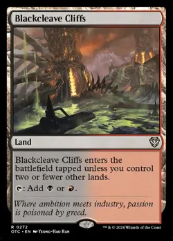 MTG Blackcleave Cliffs ** Outlaws of Thunder Junction Commander ** English - Image 1