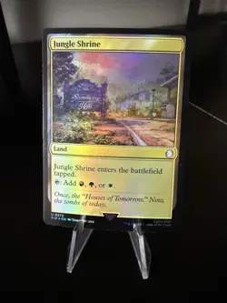 MTG NM Jungle Shrine 270 U Universes Beyond: Fallout Foil - Image 1
