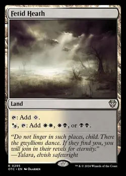 MTG Fetid Heath ** Outlaws of Thunder Junction Commander ** English - Image 1