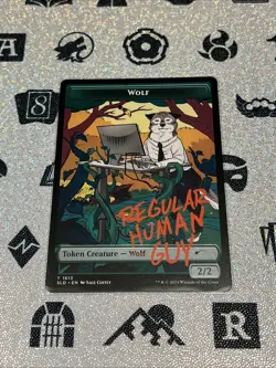 MTG - Wolf Token - Not A Wolf - Secret Lair Drop Regular NM - Image 1