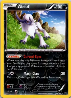 Absol 40/108 - Reverse Holo - XY Roaring Skies - Pokemon Near Mint LP - Image 1