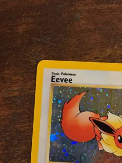 1999 Pokemon Eevee #11 Black Star Promo WOTC Holo Rare LP+ - PERFECT SWIRL - Image 2