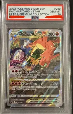 Pokemon Ultra Premium Collection UPC Charizard VSTAR #262 SWSH262 PSA 10 Mint! - Image 1