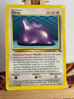 Ditto 18/62 Fossil Set Rare Deutsch Poor Pokemon - Image 1