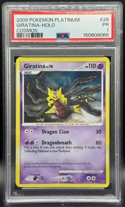 Pokemon TCG PSA 1 Giratina Holo Cosmos Platinum #28 *LOW POP* - Image 1