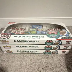 Lot of 3 Pokemon TCG Scarlet & Violet 151 Blooming Waters Premium Collection Box - Image 2