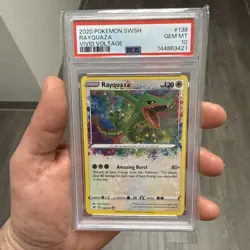 2020 Pokemon SWSH Vivid Voltage Rayquaza #138/185 - PSA 10 Gem 💎 Mint - Image 1