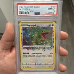 2020 Pokemon SWSH Vivid Voltage Rayquaza #138/185 - PSA 10 Gem 💎 Mint - Image 2