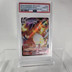 PSA 10 JAPANESE POKEMON 2020 CHARIZARD VMAX STARTER SET #002🔥 FULL ART - Image 3