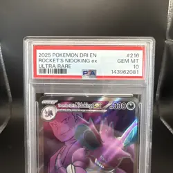 2025 Pokemon Destined Rivals Rocket’s Nidoking #216 Graded PSA 10 - Image 2