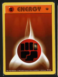 Fighting Energy HP 97/102 - 1st Edition Base Set Shadowless - Pokemon 1999 (A) - Image 1