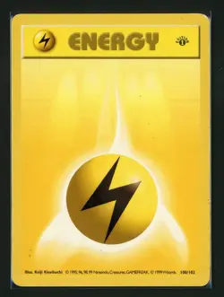 Lightning Energy HP 100/102 - 1st Edition Base Set Shadowless - Pokemon 1999 (B) - Image 1