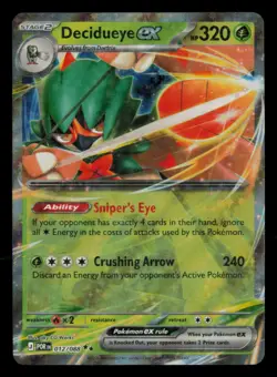 Decidueye ex 012/088 Double Rare Perfect Order Pokemon Near Mint - Image 1