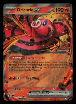 Oricorio ex 018/094 Double Rare Phantasmal Flames Pokemon Near Mint - Image 1