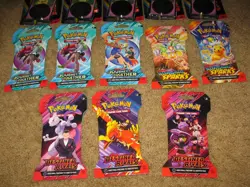 POKEMON: TCG, BOOSTER PACK LOT OF 13, SCARLET & VIOLET, DESTINED, JOURNEY SPARKS - Image 3