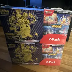 Pokemon Scarlet & Violet Surging Sparks Elite Trainer Box Booster Bundle 2-Pack - Image 1