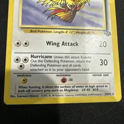 Pokemon Pidgeot 24/64 Jungle NON HOLO LP - Image 3
