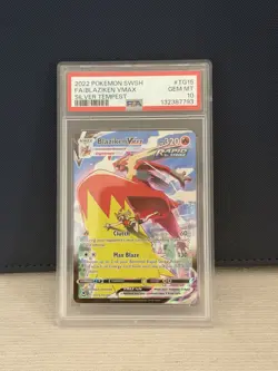 Pokemon Blaziken VMAX Silver Tempest Trainer Gallery Full Art #TG15 PSA 10 - Image 1