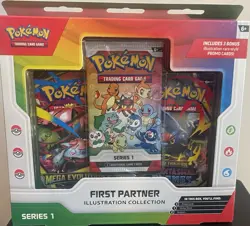 Pokemon TCG First Partner Illustration Collection Series 1 Box Charmander Litten - Image 1