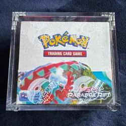 Pokemon TCG Scarlet & Violet - Paradox Rift Booster Box In Acrylic Case - Image 1