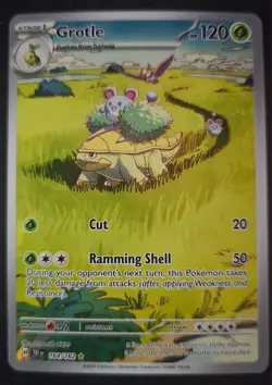 English Pokemon Temporal Forces Grotle Illustration Rare 164/162 NM - Image 3
