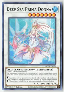 Yugioh - Deep Sea Prima Donna MP21-EN066 1st Edition - 2021 Tin of Ancient Battl - Image 1