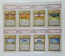 Pokemon Lucky Stadium Set 2000 PSA 9 Japanese Promo 8 Cards - Image 1