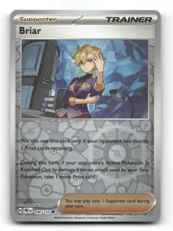 Briar 100/131 - Prismatic Evolutions Reverse Holo - Pokemon Card NM/M - Image 1