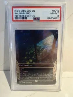 2025 Swarmyard PSA 8 Near Mint Borderless Foil #42 MTG EOS EN - Image 1