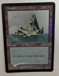 MTG PROMO ARENA DCI FOIL ISLAND NM MAGIC THE GATHERING 2001 ICE AGE ART RARE - Image 5