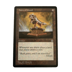 Horn of Greed MTG Stronghold Regular LP 1998 - Image 1