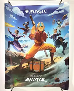(New Foil) Avatar the Last Airbender: Magic the Gathering Promo Poster 18x24 - Image 1