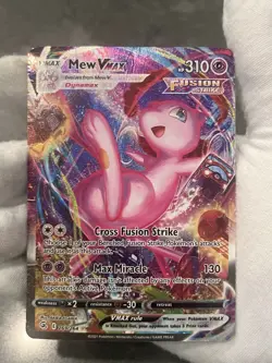 Pokemon TCG Mew VMAX 269/264 Fusion Strike Alternate Art Secret Rare Holo DMG - Image 3
