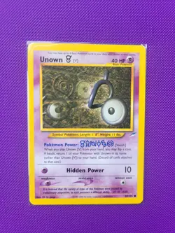 Pokemon TCG Unown Neo Destiny Card 89/105 Vintage WOTC - Image 3
