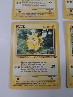 Pikachu Pokemon Card Jungle Set 60/64 rare Lot of 5 same Cards - Image 3