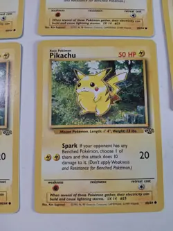 Pikachu Pokemon Card Jungle Set 60/64 rare Lot of 5 same Cards - Image 4