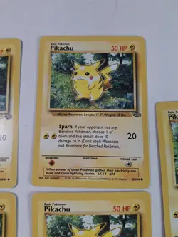 Pikachu Pokemon Card Jungle Set 60/64 rare Lot of 5 same Cards - Image 5