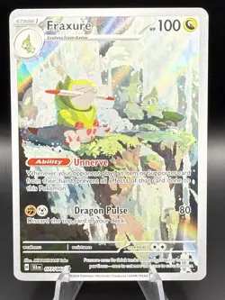 Fraxure 077/064 SV Shrouded Fable Illustration Rare Pokemon Card - Image 1