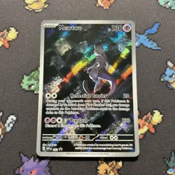 Mewtwo 052 NM/LP -Illustration Rare Pokemon Card- 151 Black Star Promo (4z) - Image 1