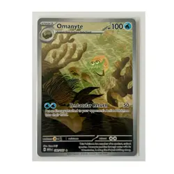 Pokemon Omanyte Sv: Scarlet & Violet 151 Illustration Rare Holo 180/165 100 HP - Image 1