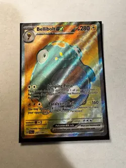 Pokemon TCG Bellibolt EX Scarlet & Violet Paldea Evolved Holo Ultra Card 237/193 - Image 1