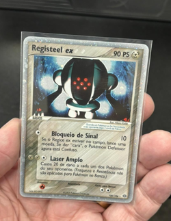 Registeel ex 100/106 Emerald Holo Rare Pokemon TCG legendary NM/LP - Portuguese - Image 3