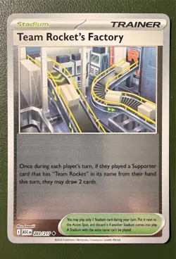 Pokemon TCG Team Rocket's Factory 203/217 Ascended Heroes ME2.5 Reverse Holo NM - Image 1