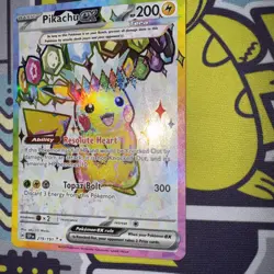 2024 Pokemon Surging Sparks EN #219 Pikachu EX Ultra Rare Pokemon TCG English LP - Image 4